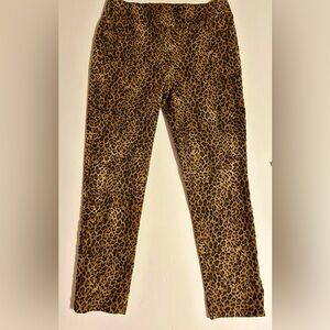 Chicos Chetah Print Ankle Jeggings